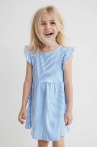 Vestido Corto H&M Algodon Jersey Niños Amarillos Blancos | 624157WTC