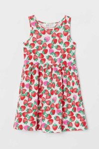 Vestido Corto H&M Patterned Jersey Niños Rosas Claro | 916385BOL