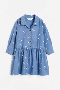 Vestido Corto H&M Shirt Niños Azules | 728549BEJ