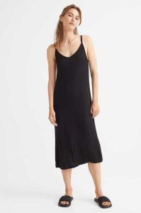 Vestido H&M Acanalado Jersey Mujer Grises Claro Marrom | 182495BPE