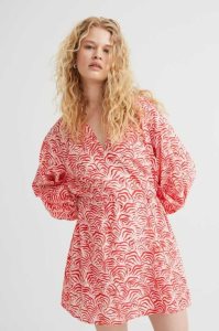 Vestido H&M Balloon-sleeved Mujer Rojos | 971425XTK