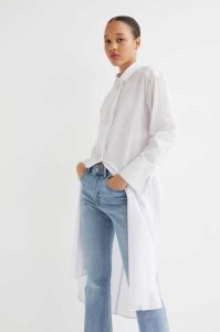 Vestido H&M Calf-length Shirt Mujer Blancos | 189237ETQ