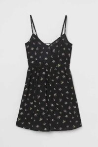 Vestido H&M Corta Mujer Negros | 671405CKP