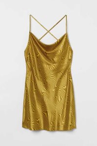 Vestido H&M Corta Satin Mujer Marrom | 529473TEP