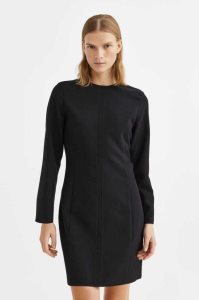 Vestido H&M Long-sleeved Corta Mujer Negros | 082461RBW