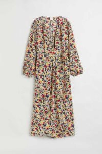 Vestido H&M Patterned Wrap-front Mujer Rosas | 530621KLZ