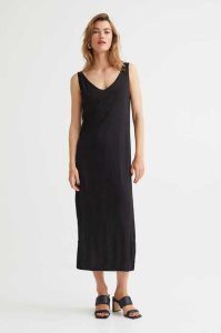 Vestido H&M Sin Manga Jersey Mujer Negros | 813640XES