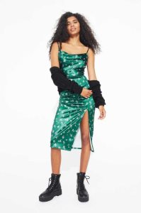 Vestido H&M Slip Mujer Verdes Oscuro | 914735MYR