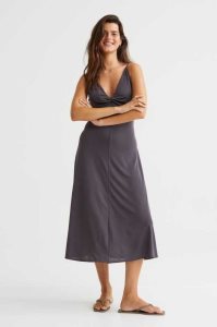 Vestido H&M V-neck Mujer Morados Claro | 054781OPY