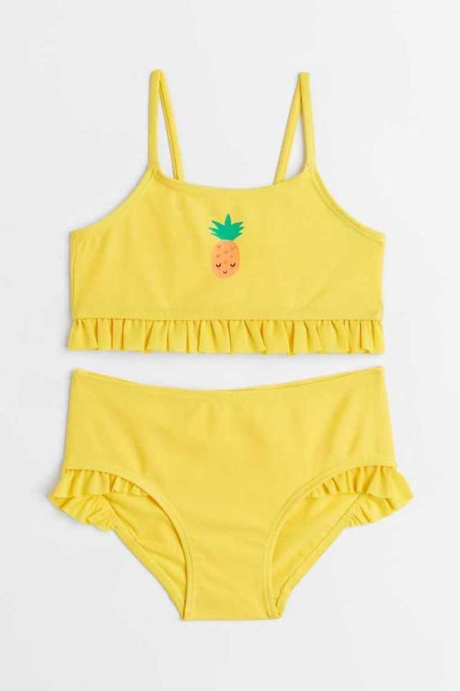 Abajo De Bikini H&M Flounced Niños Amarillos | 853729FAZ