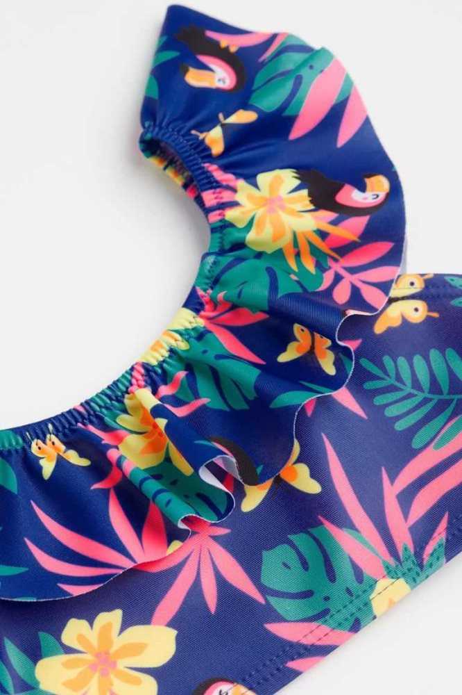 Abajo De Bikini H&M Patterned Ruffled Niños Rosas | 415287JSF