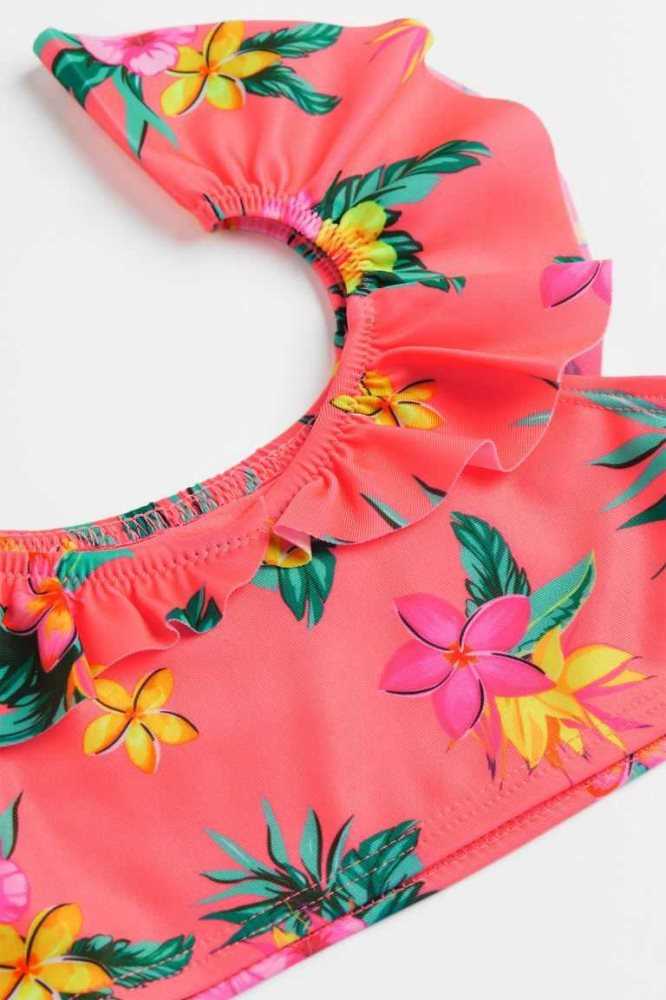 Abajo De Bikini H&M Patterned Ruffled Niños Rosas | 415287JSF