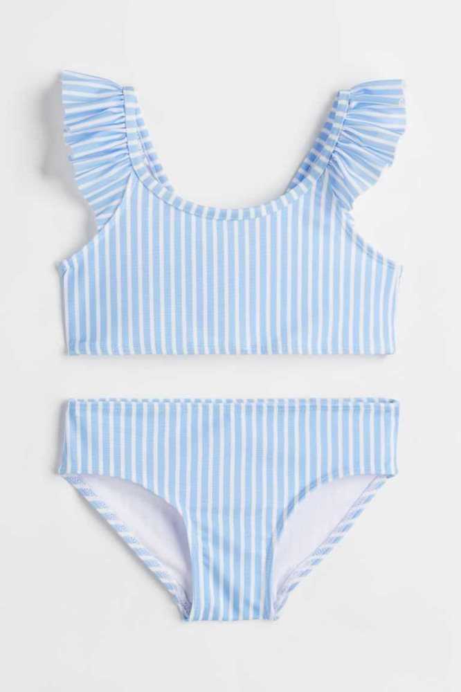 Abajo De Bikini H&M Ruffle-trimmed Niños Turquesa Claro | 468217ZCW