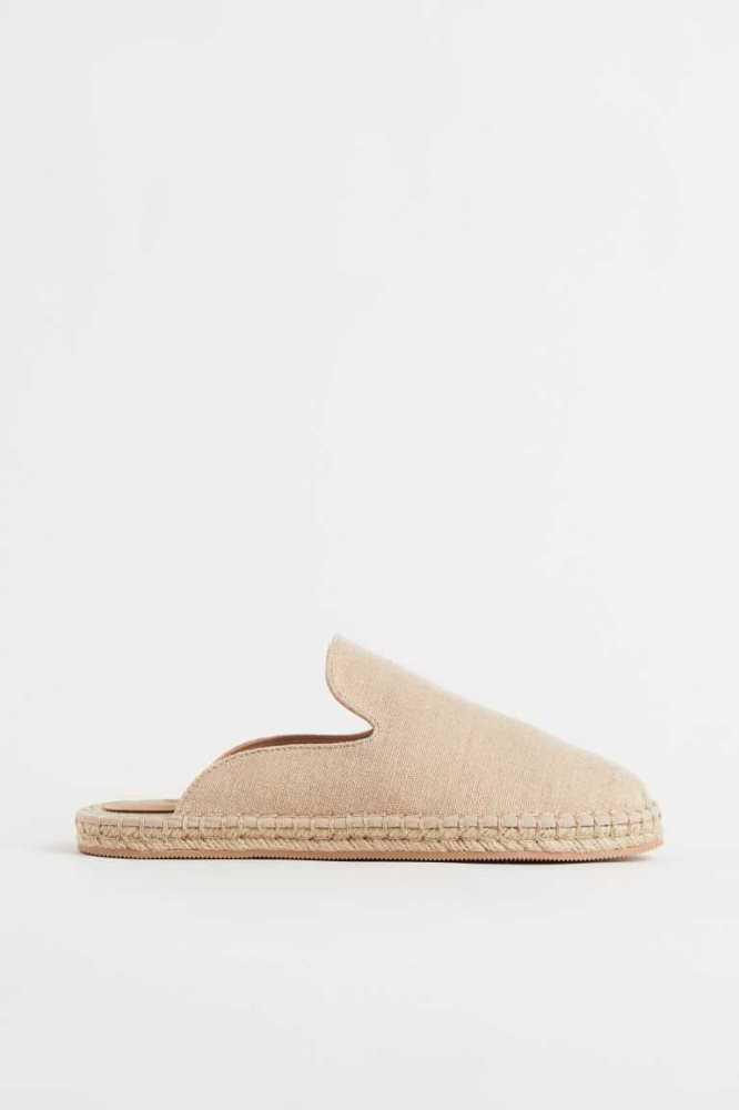 Alpargata H&M Open-heel Espadrilles Mujer Negros | 814503JRP