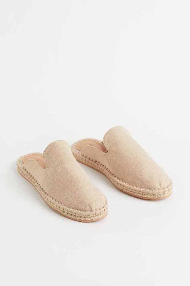 Alpargata H&M Open-heel Espadrilles Mujer Negros | 814503JRP