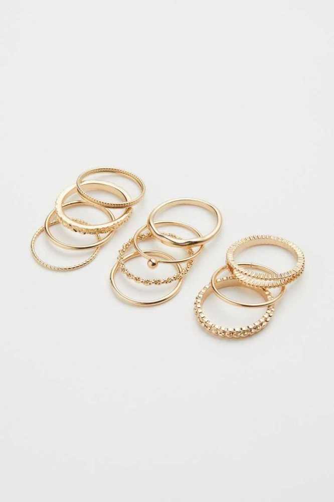 Anillos H&M 11-pack Mujer Plateados | 504239CZJ