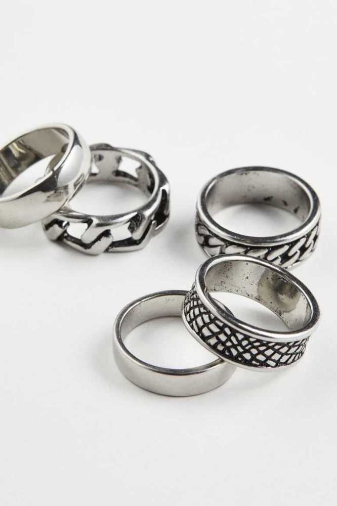 Anillos H&M 5-pack Hombre Dorados | 031875IYF