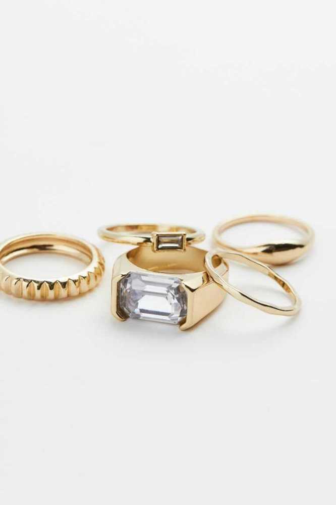 Anillos H&M 5-pack Mujer Dorados | 976250JMI