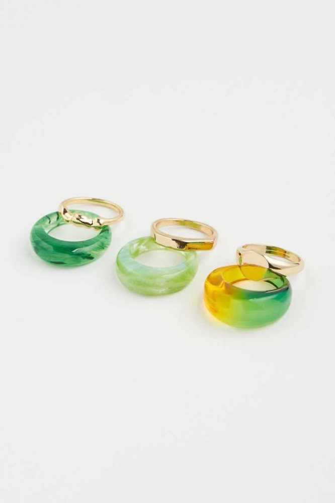 Anillos H&M 6-pack Mujer Morados Claro Dorados | 963204OKB