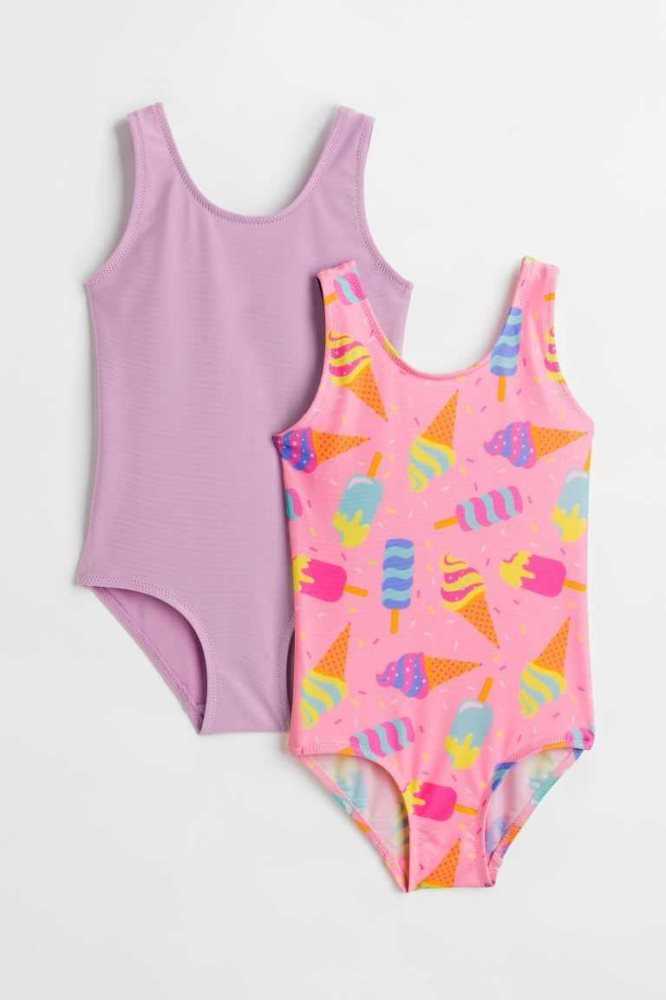 Bañadores H&M 2-packs Niños Morados Creme | 236917QNR