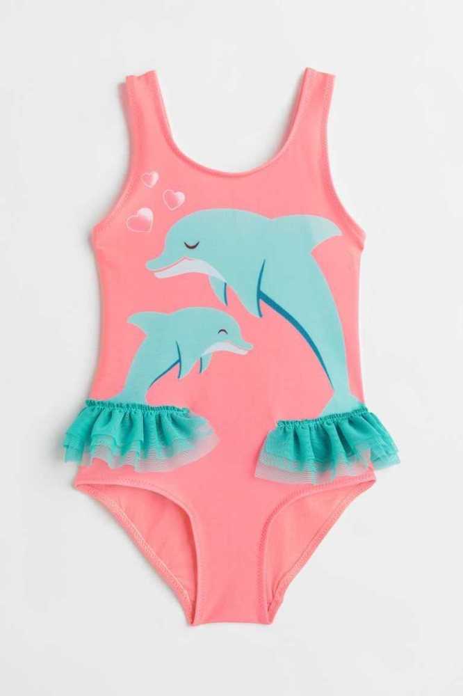 Bañadores H&M Dolphin-motif Niños Rosas | 021934HOB