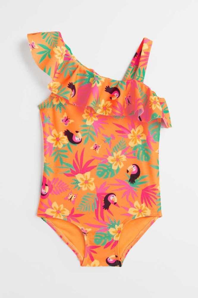 Bañadores H&M One-shoulder Niños Naranjas | 219376SBP