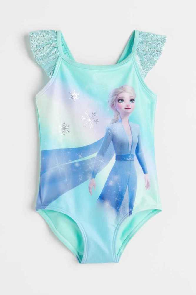 Bañadores H&M Printed Niños Turquesa | 153984LCZ