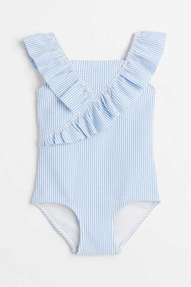 Bañadores H&M Ruffled Niños Amarillos | 859037JEW