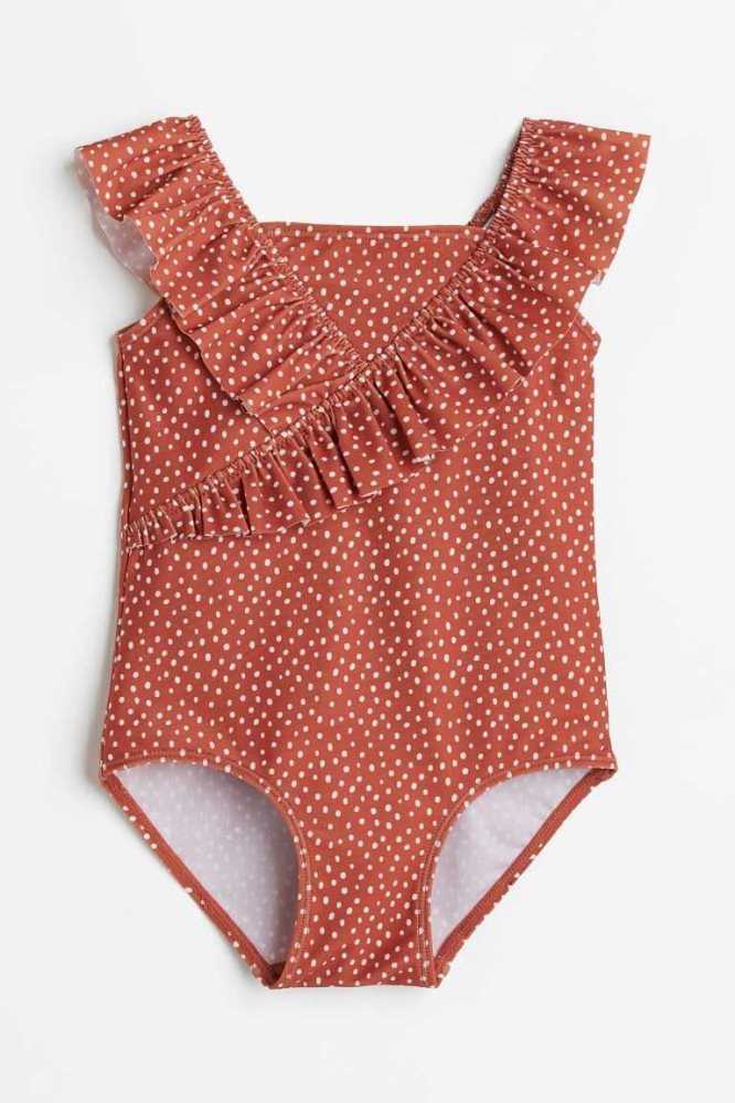 Bañadores H&M Ruffled Niños Amarillos | 859037JEW