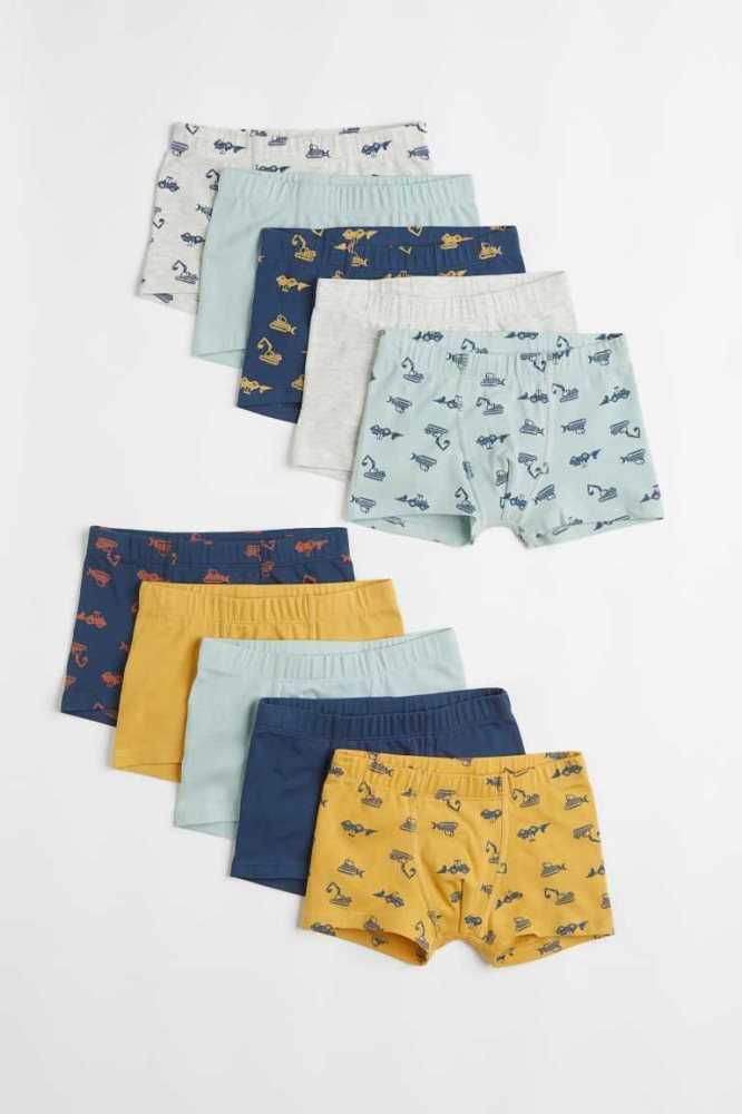 Bermudas H&M 10-pack Boxer Niños Azules Oscuro | 396871LMT