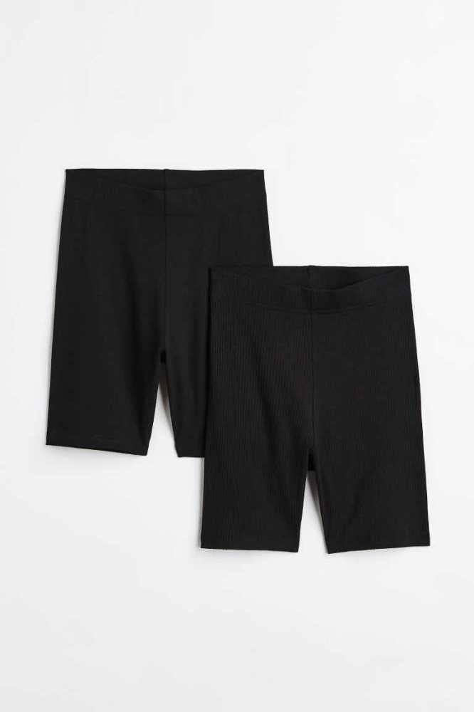 Bermudas H&M 2-pack Bike Mujer Azules Claro | 697403SVI