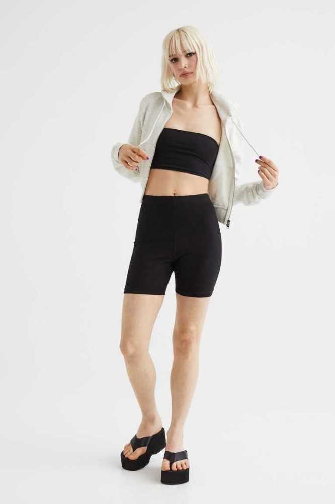 Bermudas H&M 2-pack Bike Mujer Negros | 016275IVH