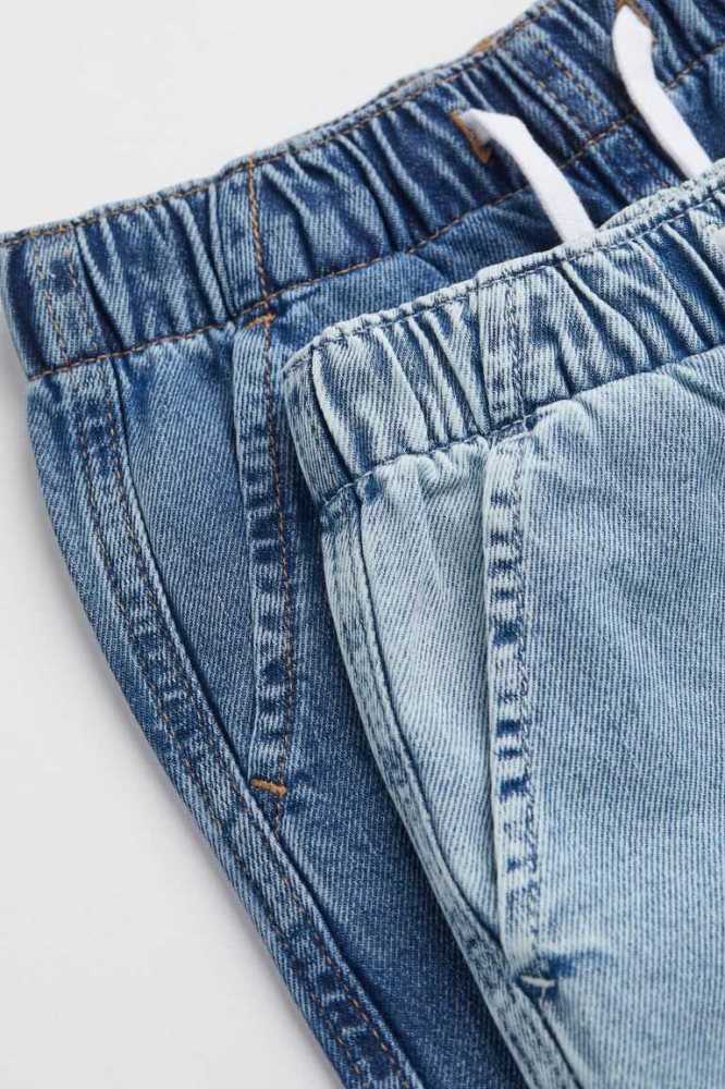 Bermudas H&M 2-pack Denim Niños Azules Azules Claro | 458013YOA