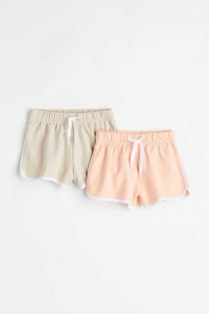 Bermudas H&M 2-pack Niños Albaricoque Claro Beige Claro | 765301IWS