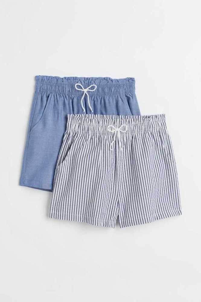 Bermudas H&M 2-pack Niños Azules | 936574BUH