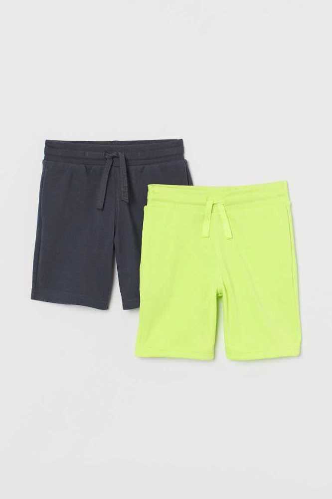 Bermudas H&M 2-pack Niños Grises Claro Azules | 857469APE