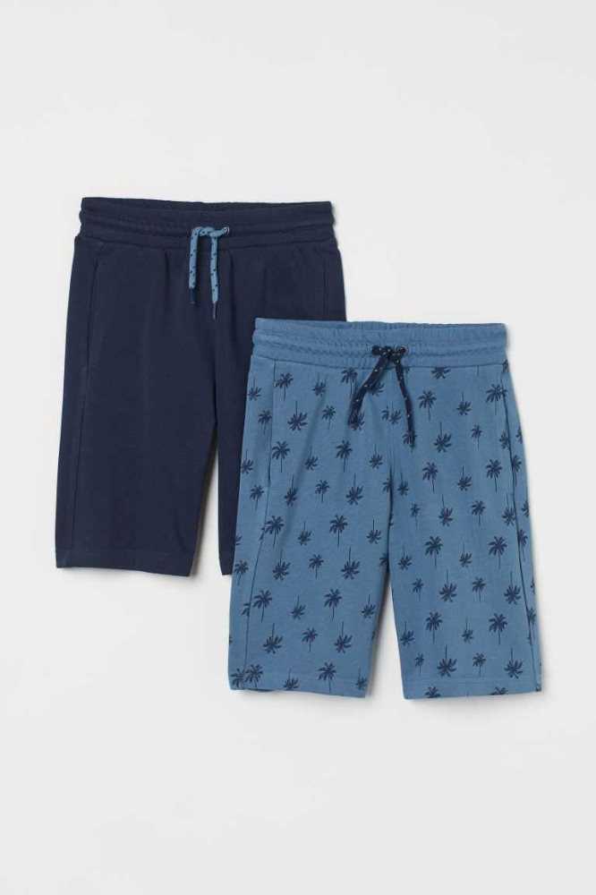 Bermudas H&M 2-pack Niños Negros Beige Oscuro | 769853LWI