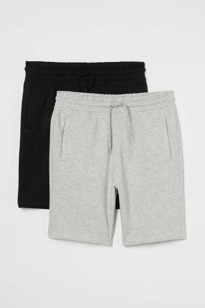 Bermudas H&M 2-pack Regular Fit Hombre Azules Claro | 108259CUB