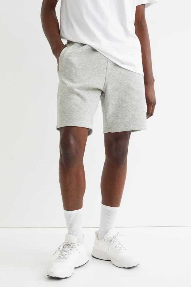 Bermudas H&M 2-pack Regular Fit Hombre Negros Grises | 684039LAB