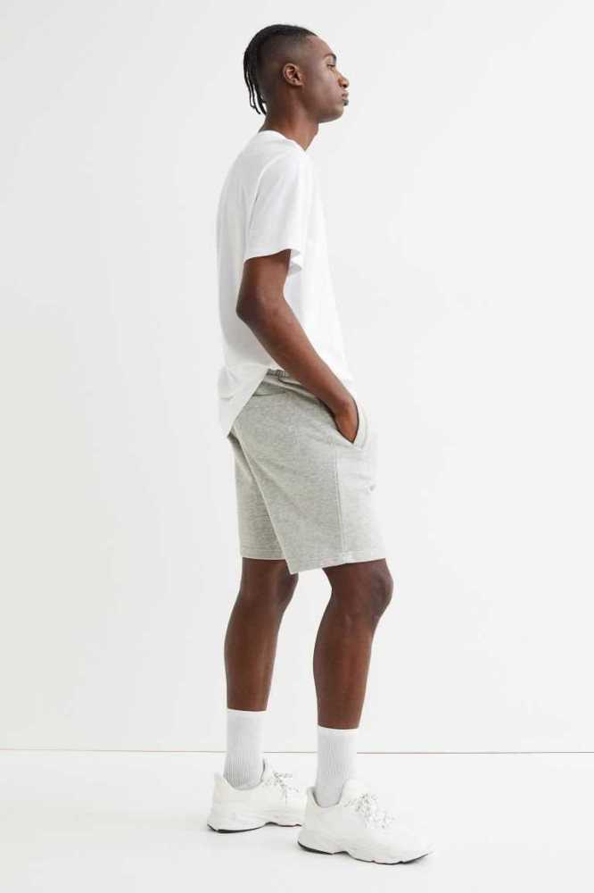 Bermudas H&M 2-pack Regular Fit Hombre Negros Grises | 684039LAB