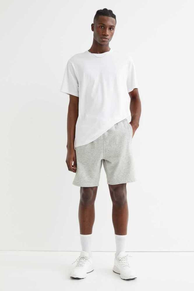 Bermudas H&M 2-pack Regular Fit Hombre Negros Grises | 684039LAB