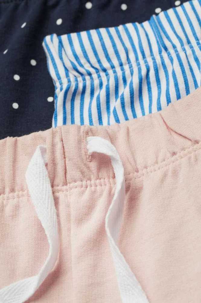 Bermudas H&M 3-pack Algodon Niños Rosas Claro Blancos | 680493INK