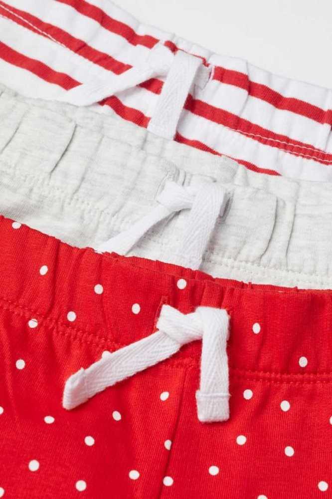 Bermudas H&M 3-pack Algodon Niños Rosas Claro Blancos | 680493INK