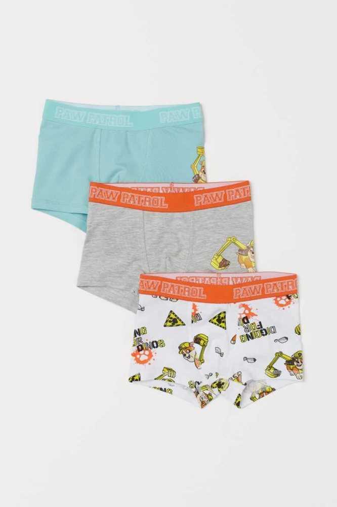 Bermudas H&M 3-pack Boxer Niños Azules Claro | 748916TQG