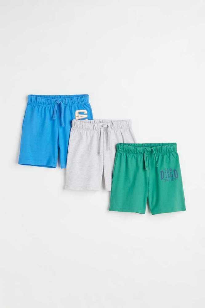 Bermudas H&M 3-pack Jersey Niños Beige Claro | 238076DTN