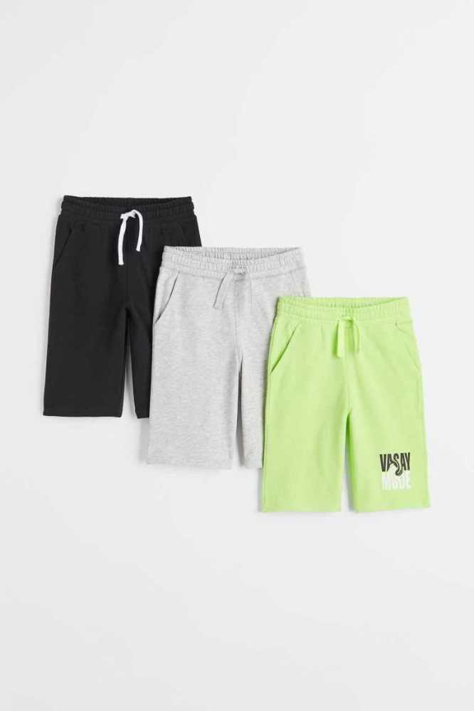 Bermudas H&M 3-pack Niños Naranjas Negros Grises | 397852BUT