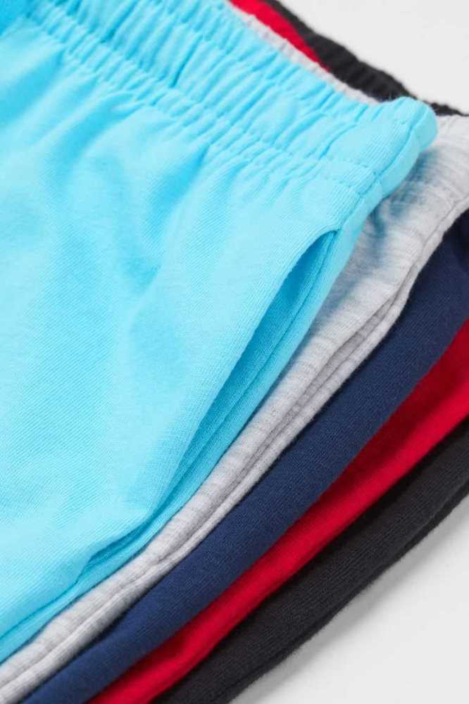 Bermudas H&M 5-pack Algodon Jersey Niños Azules Rojos | 742901TNZ