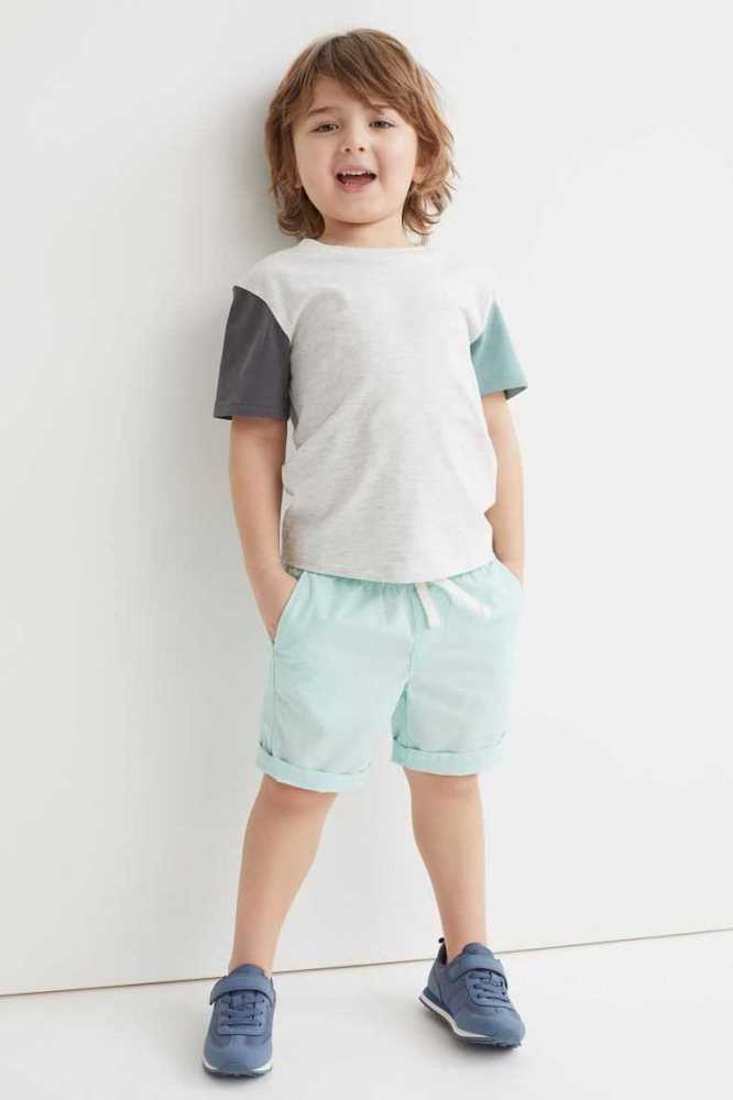 Bermudas H&M 5-pack Algodon Niños Naranjas Azul Marino Azules Turquesa | 830426VBD