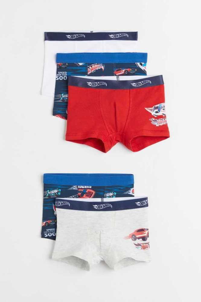 Bermudas H&M 5-pack Boxer Niños Azules | 931874BZS