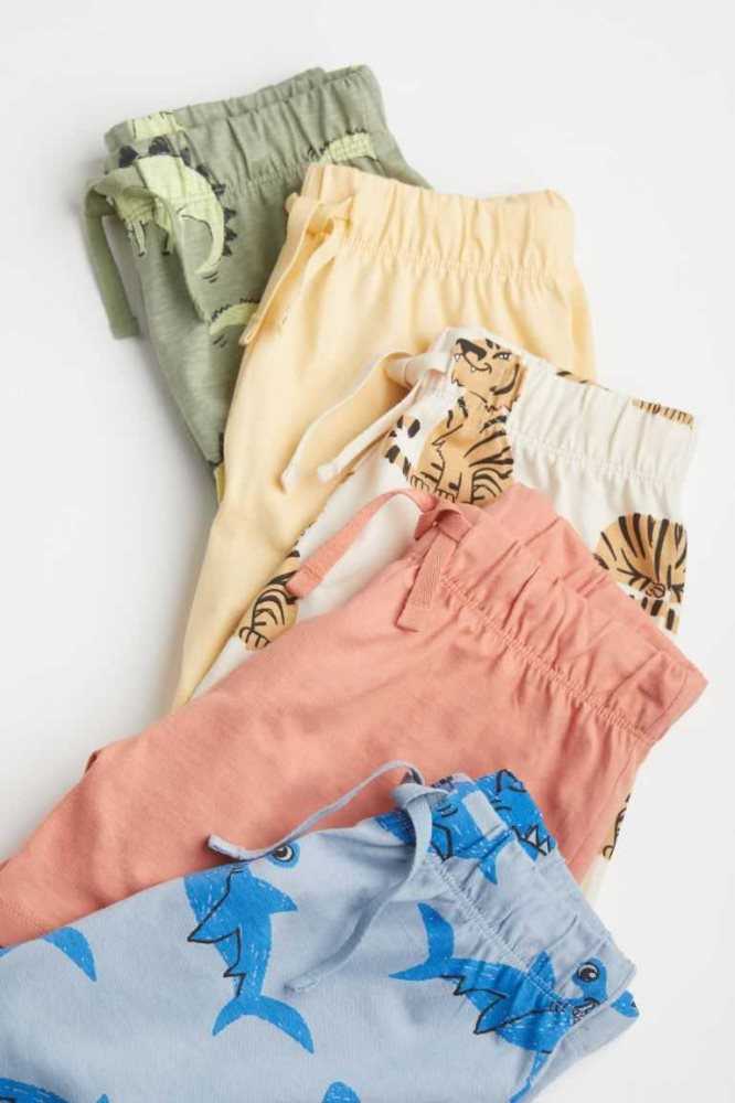 Bermudas H&M 5-pack Jersey Niños Beige Claro | 953612VEF